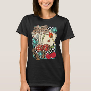 Retro Turquoise Western Wild West Cowboy Cowgirl T-Shirt