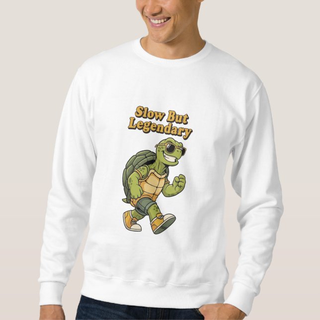 Retro Turtle Steady Legend Men’s Sweatshirt (Front)