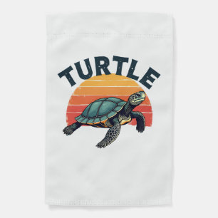 Retro Turtle T-Shirt Garden Flag
