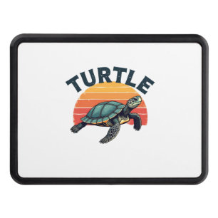 Retro Turtle T-Shirt Hitch Cover