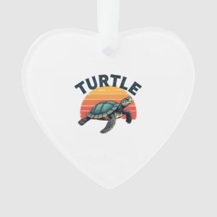 Retro Turtle T-Shirt Ornament