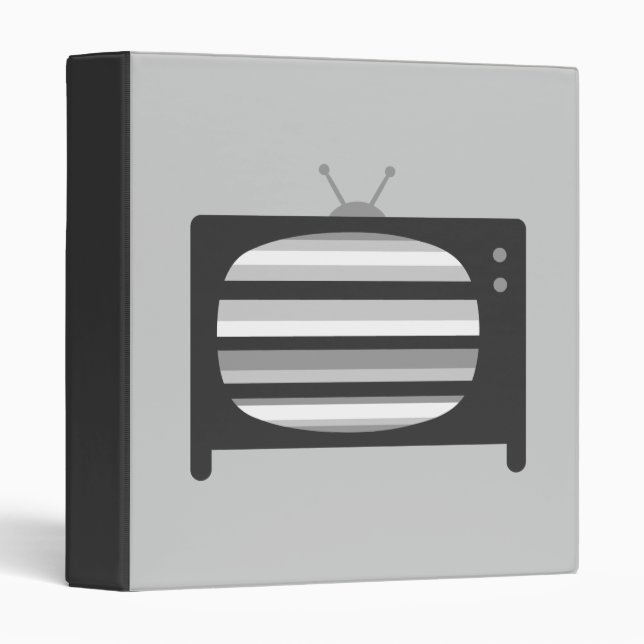 Retro TV 3 Ring Binder (Front/Spine)