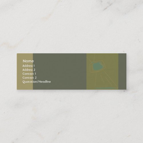 Retro TV Alien - Skinny Business Cards