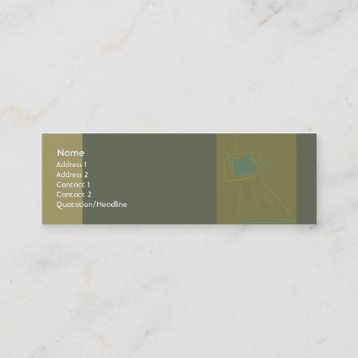 Customizable Retro TV Alien - Skinny Business Cards