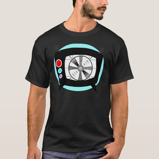 Retro TV and Test Pattern T-Shirt (Front)