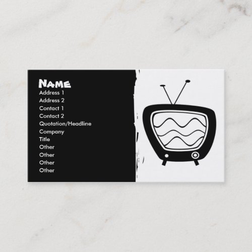 Retro TV Business Cards
