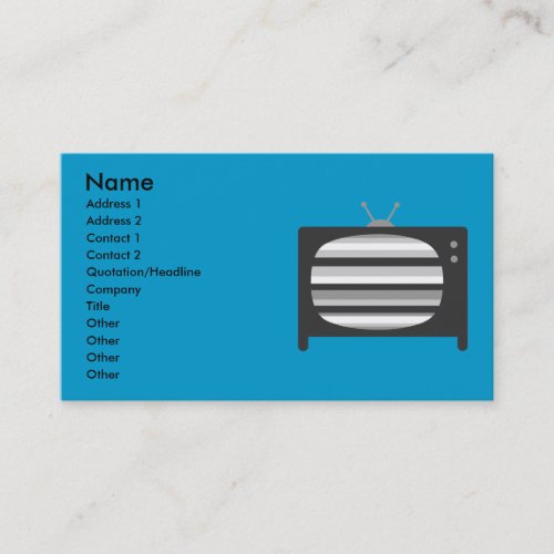 Retro TV Business Cards