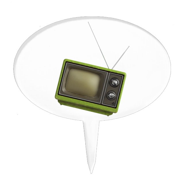 Retro TV Cake Topper (Front)