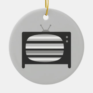 Retro TV Ceramic Ornament