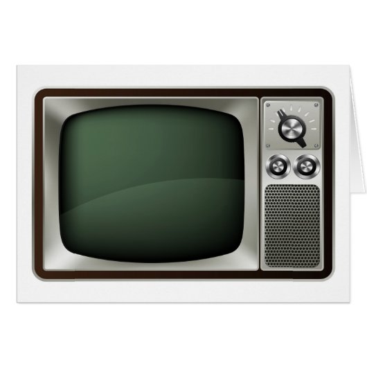 Retro TV Illustration Cards (Front Horizontal)