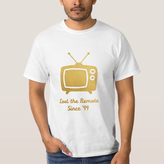 Retro TV – One Endless Line Minimalist Tee (Front)