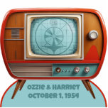 Retro TV Photo Sculpture Picture Frame<br><div class="desc">Add your own photograph and caption to this Retro-Futuristic TV Photo Sculpture Picture Frame! Just click the "Personalize This Template" button above to change the caption and upload your photo. Just like on magic,  your photo will appear on the TV.</div>