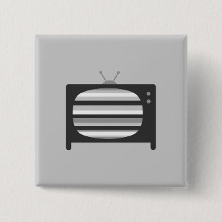 Retro TV Pinback Button