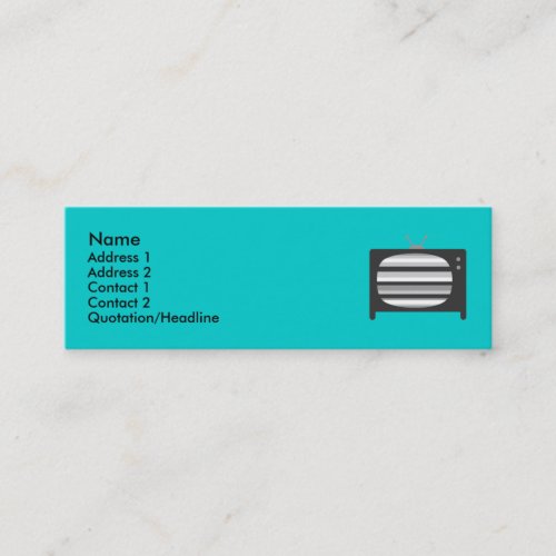 Retro TV Profile Cards Business Card Templates