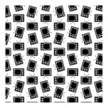 Retro TV Televison Pattern Old Fashioned TVs Poster
