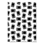 Retro TV Televison Pattern Old Fashioned TVs Poster