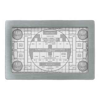 Retro Tv Test Patterns Belt Buckles