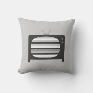 Retro TV Throw Pillow