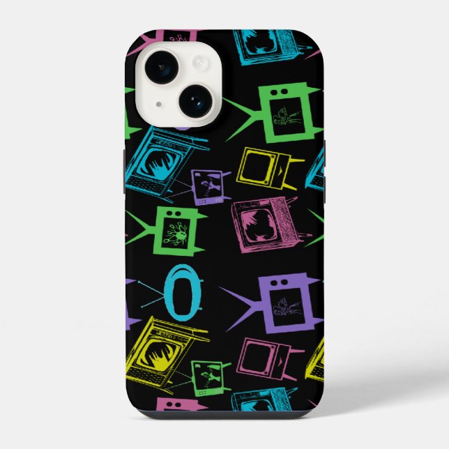 Retro TVs Iphone Case (Back)