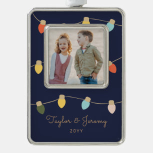 Retro Twinkle Lights Christmas Ornament