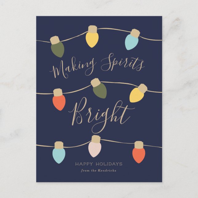 Retro Twinkles Holiday Card (Front)