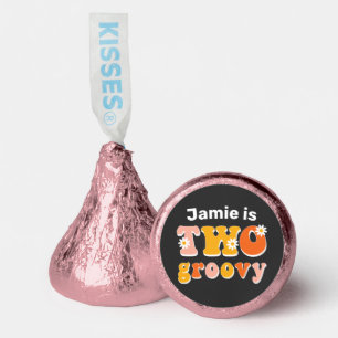 Retro Two Groovy Custom Birthday Hershey®'s Kisses®