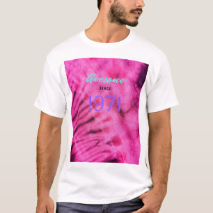 Retro Tye Dye "Awesome Since 1971" T-Shirt