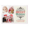 Retro Type Christmas Tri-Photo Flat Card