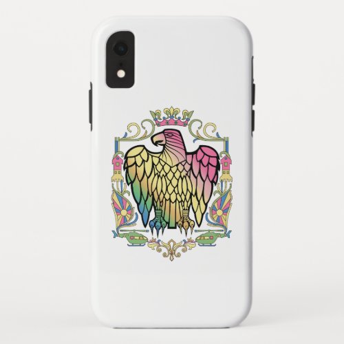 retro type eagle iPhone XR case