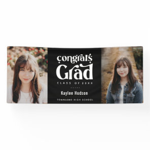 Retro Type Graduation Party Photo Banner