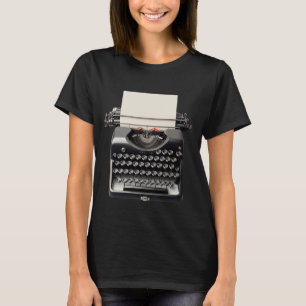 Retro typewriter illustration with vintage keys T-Shirt