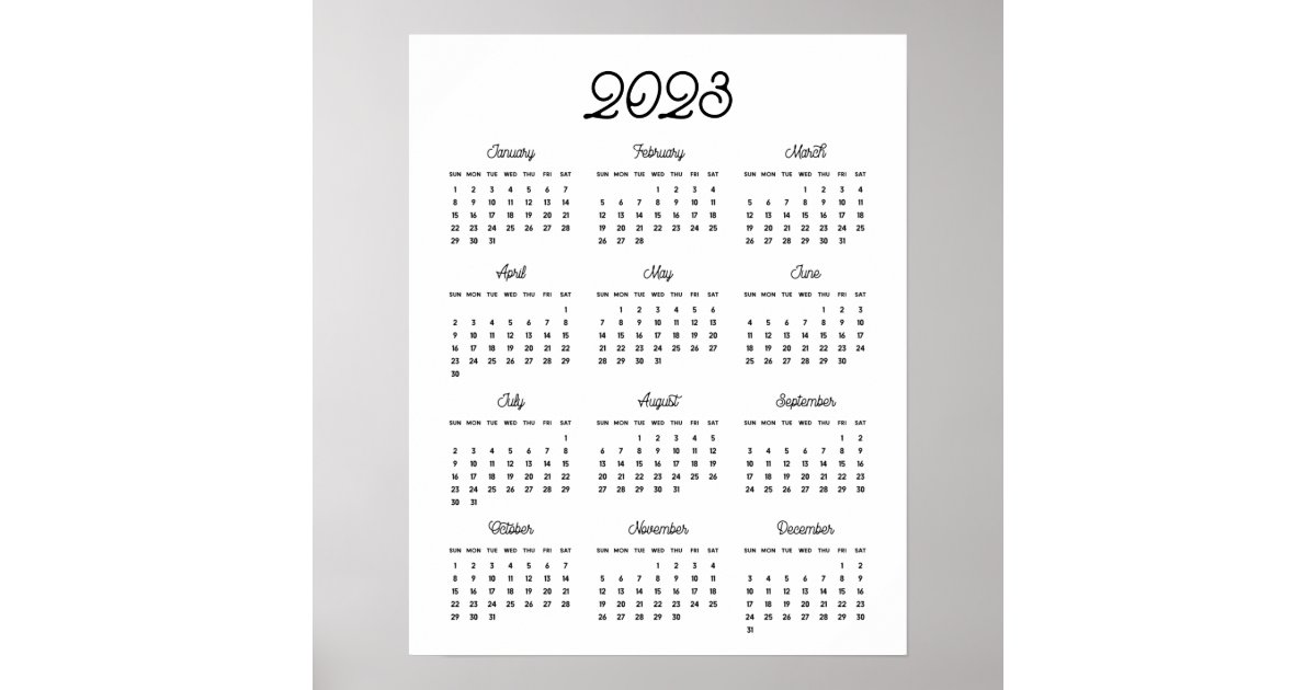 retro-typography-2023-calendar-poster-zazzle