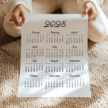 Retro typography 2025 calendar poster<br><div class="desc">A modern and simple poster calendar for the year 2025.</div>