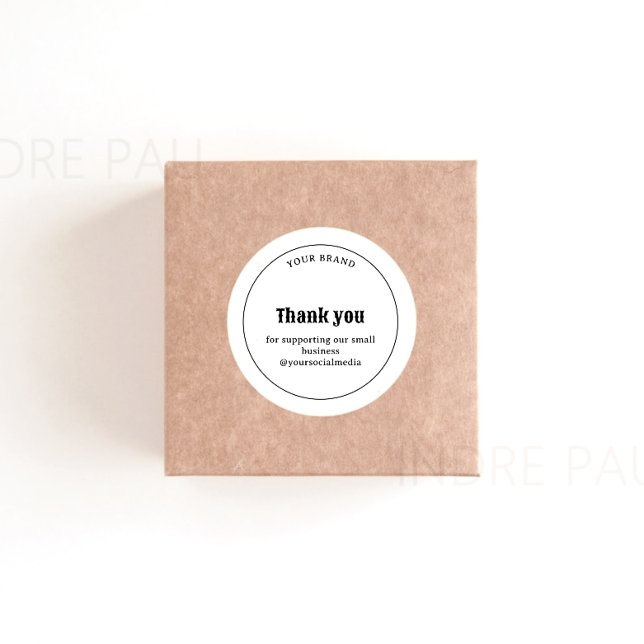 Retro Typography Business Thank you Sticker (Creator Uploaded)