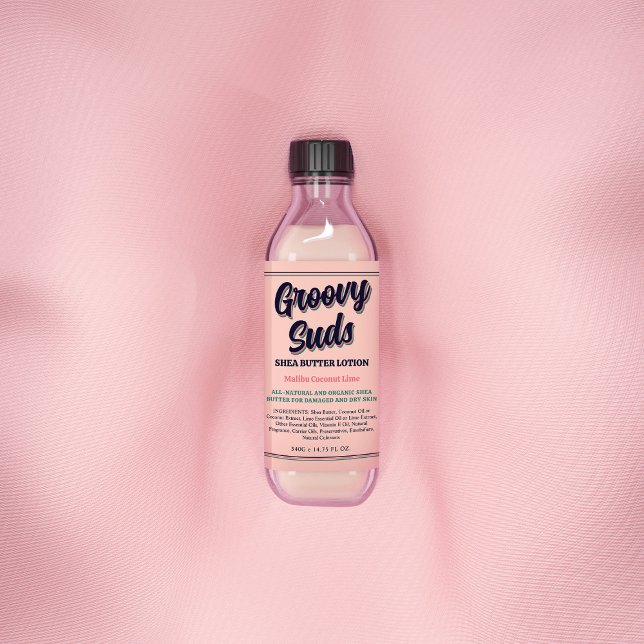 Retro Typography Cool Business Product Label (Creator Uploaded)