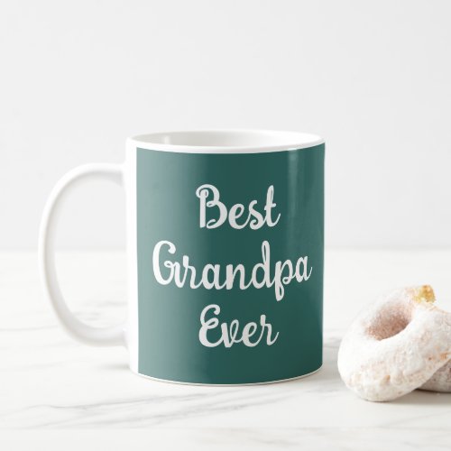 Retro Typography Cute Best Best Grandpa Ever Coffee Mug
