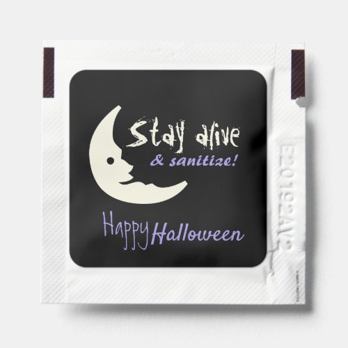 Retro Typography Traditional Halloween Fun Slogan Hand Sanitizer Packet