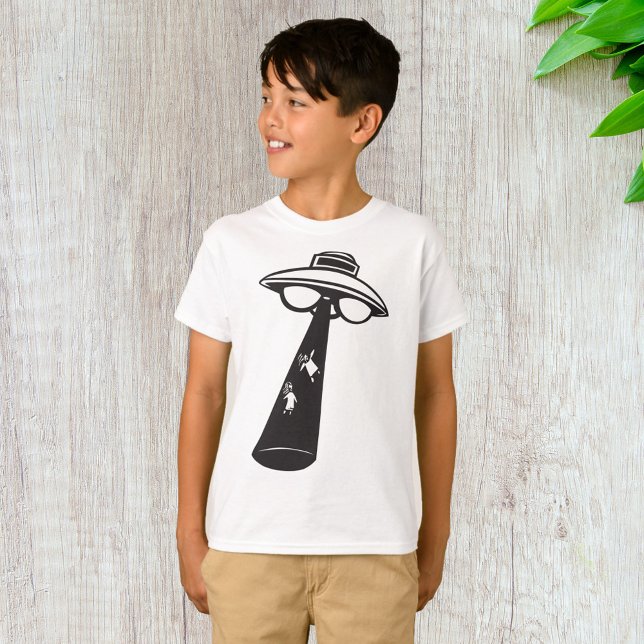 Retro UFO Abduction Graphic Alien Sci-Fi  T-Shirt (Creator Uploaded)