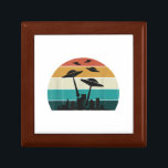 Retro UFO Attack Sunset - Cool Vintage Flying Sauc Gift Box<br><div class="desc">Retro UFO Attack Sunset - Cool Vintage Flying Saucers</div>