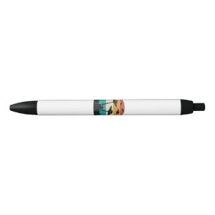 Retro UFO Attack Sunset - Cool Vintage Flying Sauc Pen