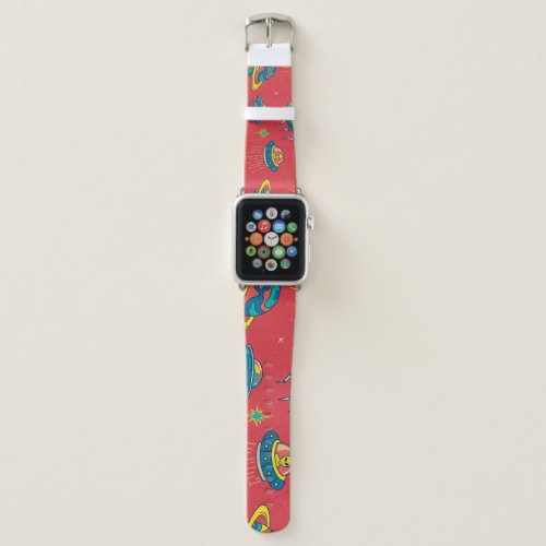 Retro UFO Space Invaders Apple Watch Band
