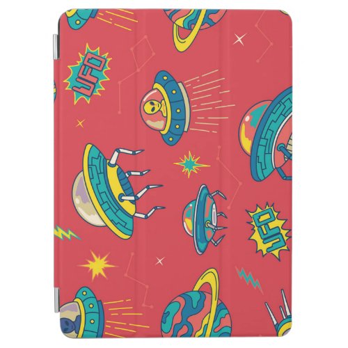 Retro UFO Space Invaders iPad Air Cover