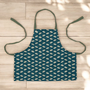 Retro UFO Spaceship Kids Space Adventure Apron