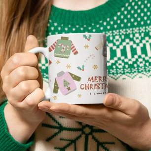 Retro Ugly Sweater Christmas  Coffee Mug