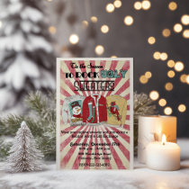 Retro Ugly Sweater Christmas Party Invitation