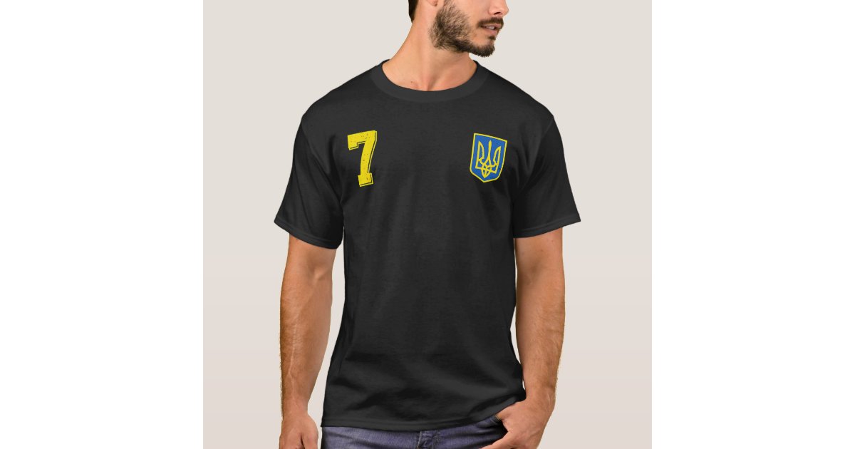 Retro Ukraine Soccer Jersey Ukrayina Football T-Shirt | Zazzle