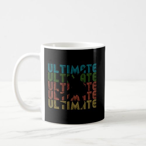 Retro Ultimate Frisbee Jumping Catch Distressed Ho Coffee Mug