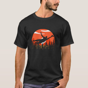Retro Ultimate Frisbee Player Men Women Vintage Fl T-Shirt