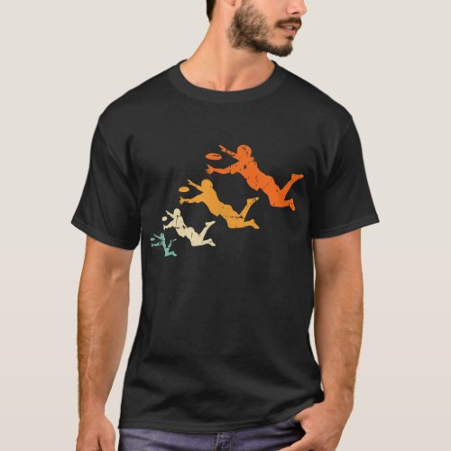 Retro Ultimate Frisbee Player Vintage Disc Ultimat T_Shirt