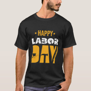Retro Union Strong Happy Labor Day International W T-Shirt